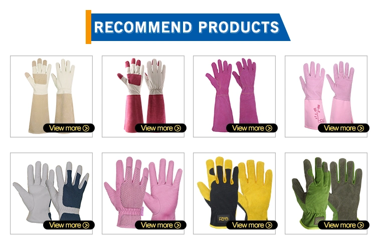 Pri Premium Suede Cowhide Leather Gloves Ladies Women Garden Safety Gloves Garden Tools Children Work Gloves