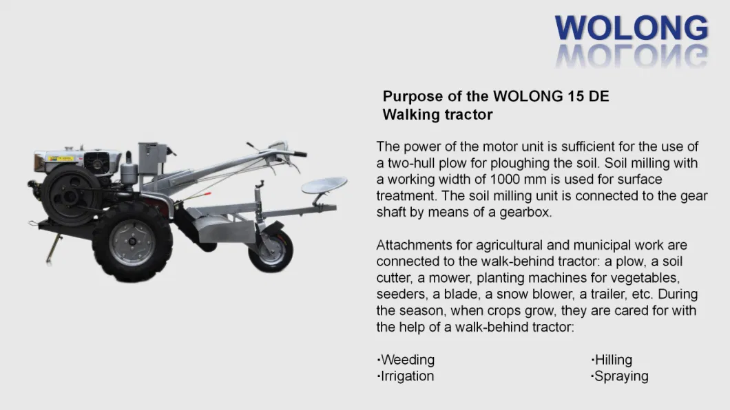 Walking Tractor Can Match Agricultural Machinery and Is Applicable to Animal Husbandry Fishery