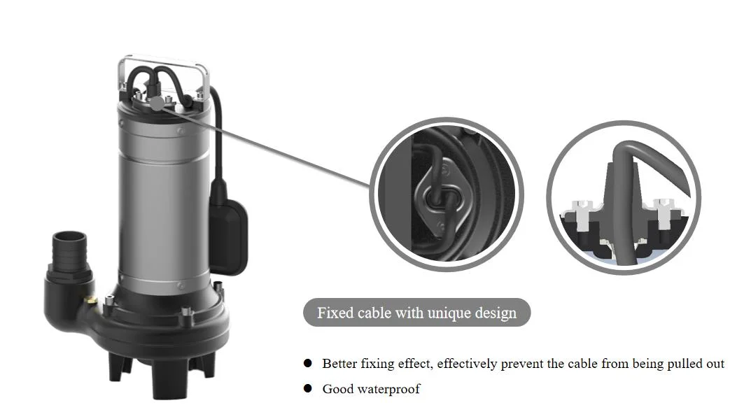 Gswm200c (A) Electric Drainage Submersible Water Pump with Cutting